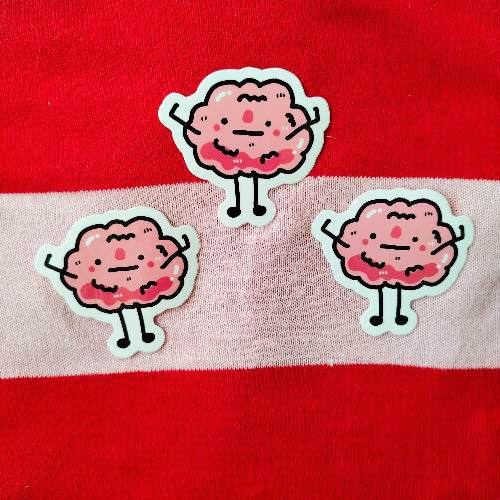 Aapo-Aivot - aivotarra - vedenkestävä tarra