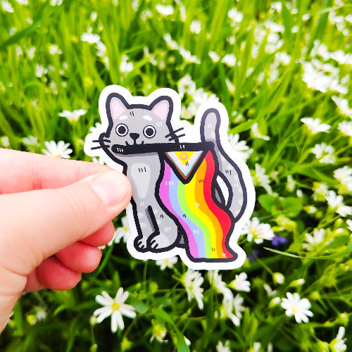 Paju-Pridekissa - kissatarra - vedenkestävä vinyylitarra