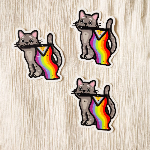 Paju-Pridekissa - kissatarra - vedenkestävä vinyylitarra