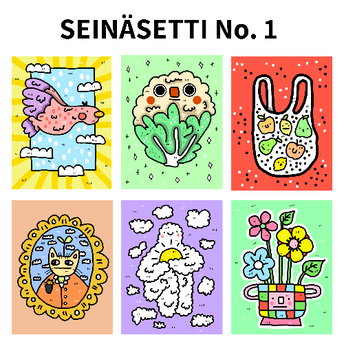 SEINÄSETTI No. 1 - taideprinttejä