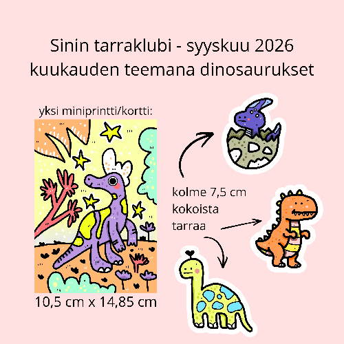 Sinin tarraklubi - kuukausittainen lähetys
